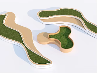 Modern Tree Pond Landscape Tree Pond Landscape Seat Landscape Bench Outdoor Flower Pond Art Flower Pond Planting Pond 3d model