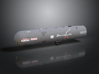 Detailed ReconAce 850 9 Missile Structure With External Markings And Technical Components 3d model
