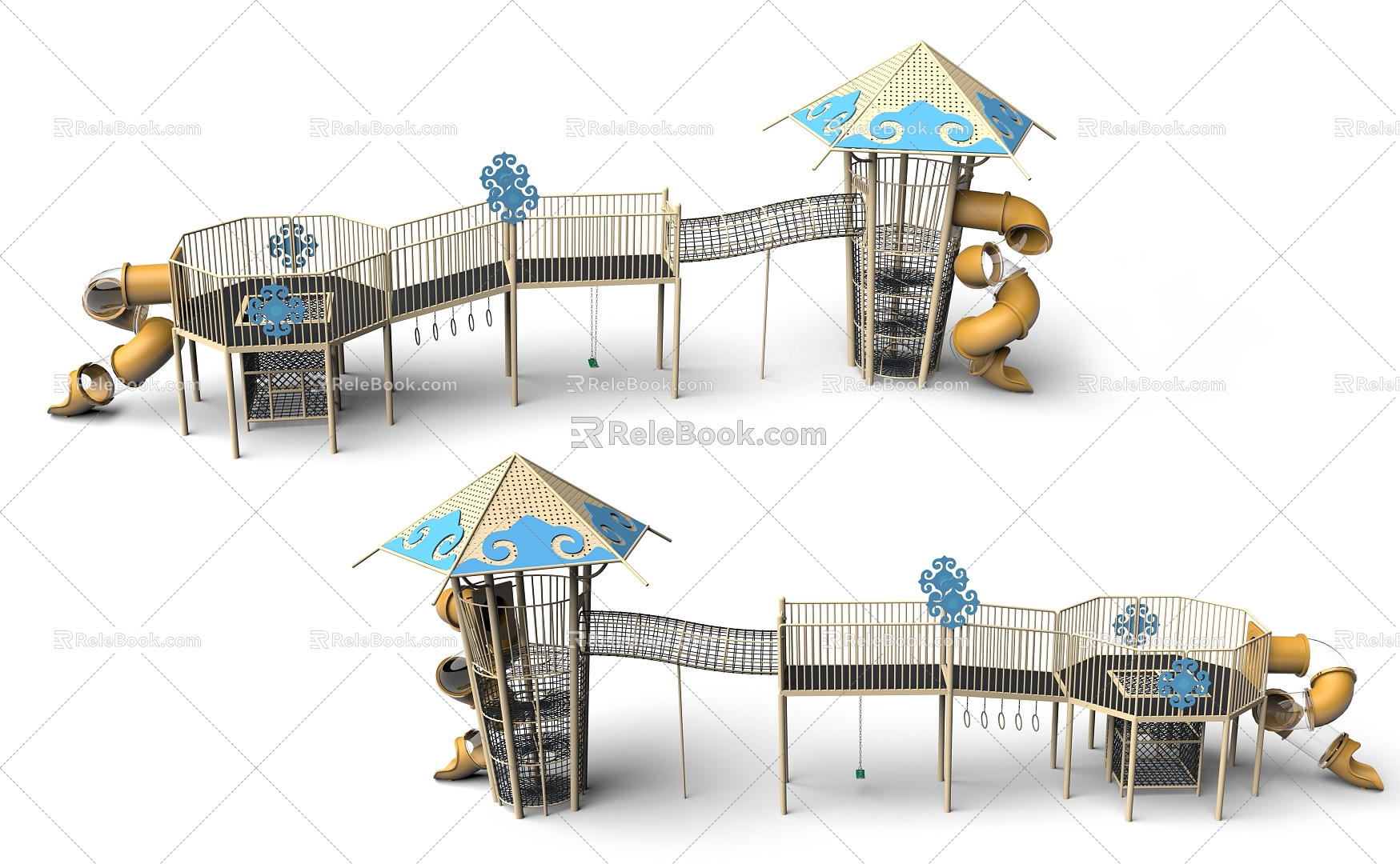 Sightseeing Tower Expansion Park Non-standard Features Expansion Park Crawl Amusement Park Children's Amusement Park Amusement Park 3d model