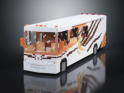 Modern Bus 3d model