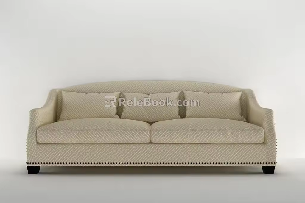 Double sofa 3d model
