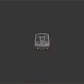 Gray Train Carriage With Windows Doors And Wheels On Reflective Surface