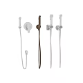 Modern Bathroom Storage Shelf with Gold Silver Metal Shower Accessories Organizer