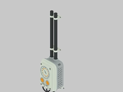 Modern Swing Door With Metal Frame And Handle Design For Interior Spaces 3d model