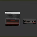 Vintage Electronic Cassette Tape Recorder With Grille Speaker And Classic Cassette
