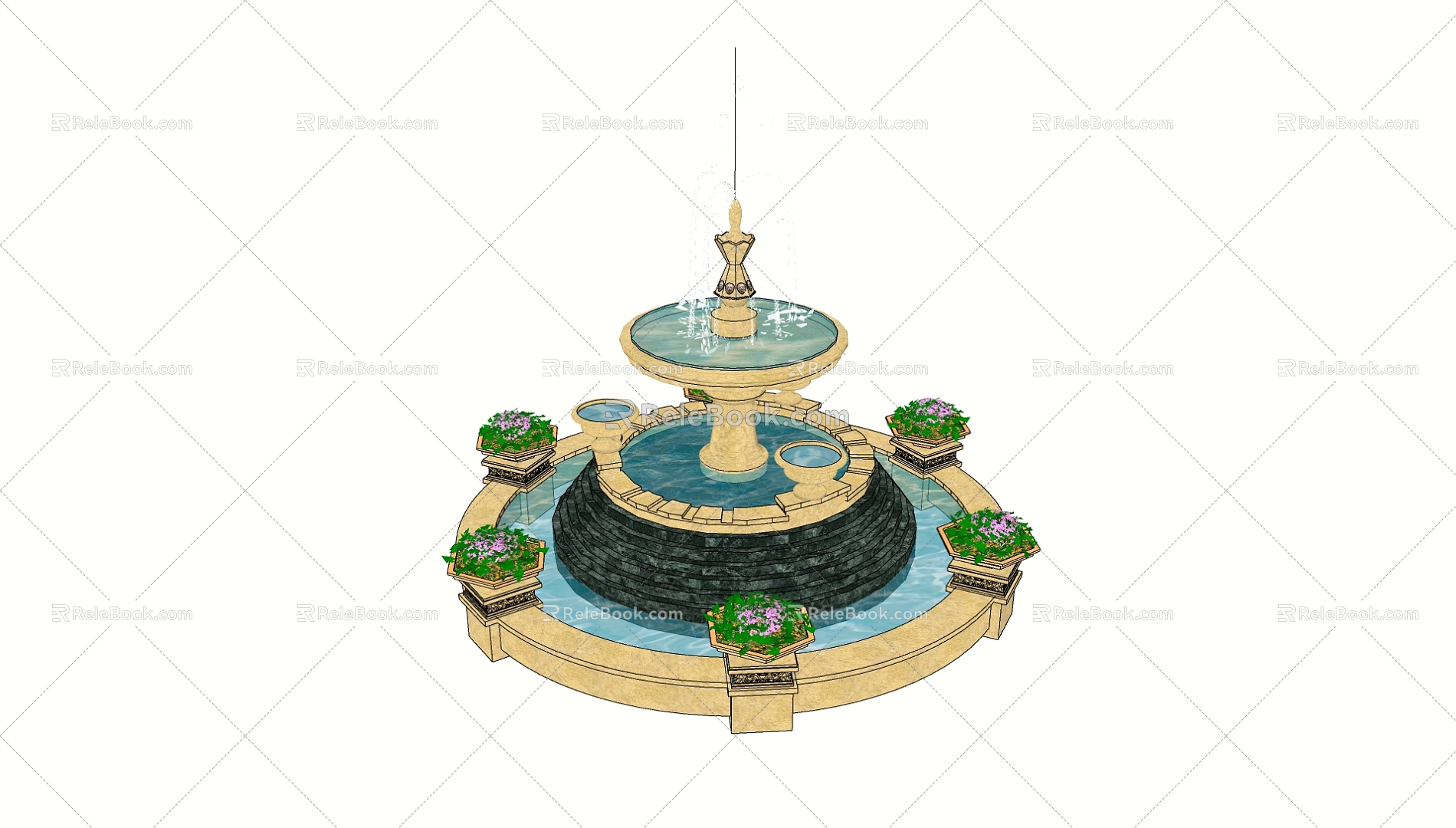 Fountain 3d model