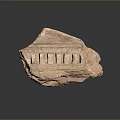 Ancient Style Stone Sculpture Carving With Textured Surface And Decorative Architectural Details