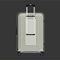 Modern Black and Green Suitcase With Retractable Handle And Rolling Wheels Design 3d model