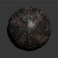 Decorative Spherical Equipment With Woven Texture And Chain Decorations On Silver Base