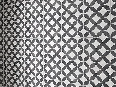 Black And White Geometric Pattern Tiles For Modern Wall Surface Design 3d model