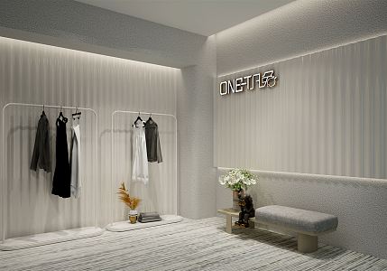 Modern Clothing Store Clothing Store Studio 3d model