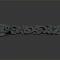 Elegant Intricate Carved Bracelet Design With Decorative Patterns And Ornate Details