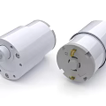 White Industrial Motors With Metal Shaft And Precision Mounting Components