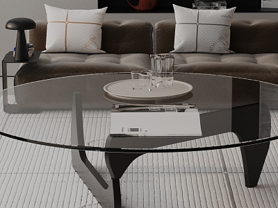 Modern coffee table model