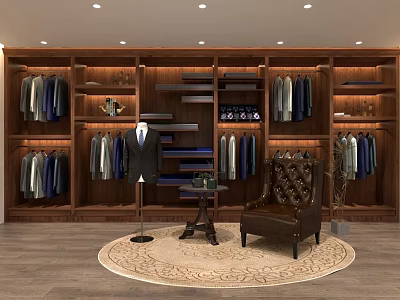 Modern Public Office Space With Wooden Storage Cabinets Chair Table And Carpet 3d model