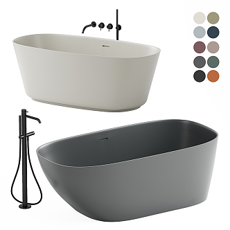 Modern Bathtub Simple Bathtub 3d model