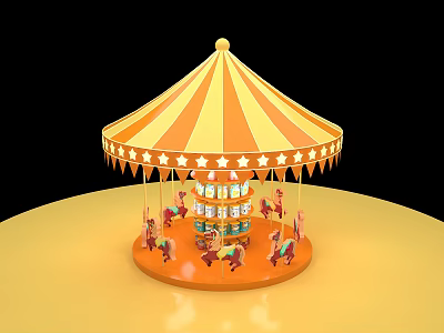 Modern shelf carousel selling area 3d model Modern shelf carousel selling area 3d model