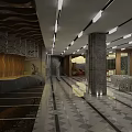 Elegant Clubhouse Interior Design With Marble Floor Wooden Ceiling And Modern Lighting
