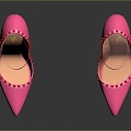 High Heels Stiletto Shoes Stiletto Heels Thick Heel Shoes Thick Heel Shoes High Heel Shoes Fashion High Heel Shoes 3d model