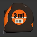 Orange And Black 3M Measuring Tape For Hardware Tools And Projects