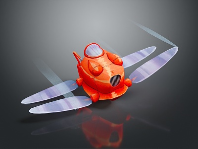 Modern Cartoon Aircraft Cartoon Aircraft Animation Aircraft Animation Aircraft 3d model