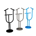 Modern Decorative Ornament Set Featuring White Black Blue Metal Frames For Home Accents