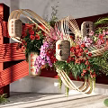 811KB New Chinese Cloth Mantle Display Area Wedding Syph Master and PS Design Material Effect Diagram 3d model