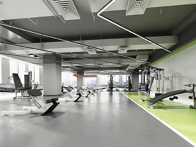 Modern Gym 3d model