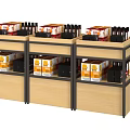 Showcase Shelf Cosmetic Cabinet Cosmetic Display Cabinet Flowing Water Table Display Cabinet Scene Stack Promotion Rack Display Stack Head Promotion Display Cabinet 3d model