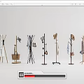 Stylish Standing Coat Racks With Various Designs Hats Bags And Clothes