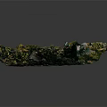 Miniature Hillside Landscape Model With Stone Viaduct Green Trees And Cottage House