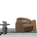 Modern Single Sofa Casual Sofa Side Combination 3d model