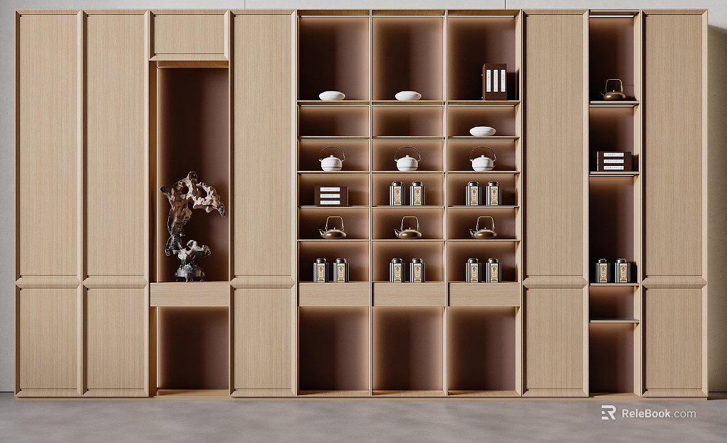 New Chinese Bookcase texture