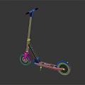 Modern Electric Scooter Sports Equipment with Sturdy Wheels and Handlebar Design