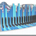 Colorful Indoor Playground With Slides Trampoline Transparent Bubble Installations And Circular Design
