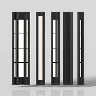 Modern Grille Lamp 3d model