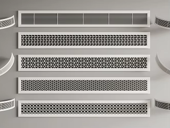Modern air conditioning outlet air conditioning outlet combination 3d model