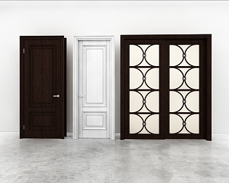 Door combination 3d model