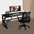 Modern Computer Desk Chair Desk Chair Office Chair 3d model