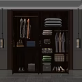 Modern Solid Wood Wardrobe With Multiple Storage Compartments For Organizing Clothes Beddings Bags And Shoes
