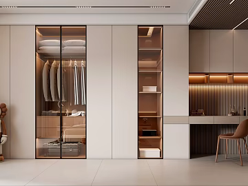 High-Quality 3D Wardrobe Models for Arch Viz
