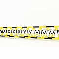 Yellow And Black Striped Road Safety Barrier For Traffic Control And Safety
