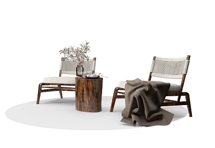 Qui Leisure Sofa Combination Sofa Tea Table Combination Sofa Coffee Table Leisure Chair Leisure Sofa 3d model