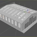 Modern Airport Terminal Building With Glass Roof And Multiple Windows Design