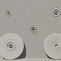 Water ripple lamp projection Flos ripple downlight spotlight embedded gypsum board downlight spotlight simple European gypsum lamp corrugated integrated gypsum lamp modern water ripple downlight 3d model