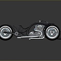 Motorcycle Two-wheeled Motorcycle Cross-country Motorcycle Road Race Motorcycle Motor Vehicle Transport 3d model