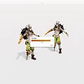 Virtual character cartoon character 3d model