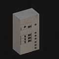 Electrical box equipment of power distribution cabinet 3d model