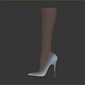 Transparent Prosthetic Leg With High Heeled Shoe As Daily Living Product
