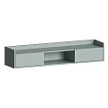 Modern Wooden And Gray Shelving Units With Multiple Color Options And Storage Compartments